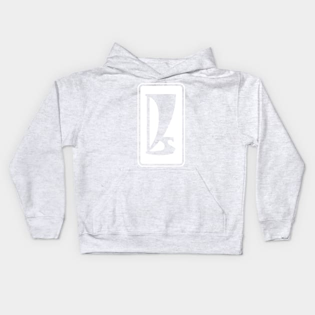 Lada Logo 1980s without lettering (white) Kids Hoodie by GetThatCar